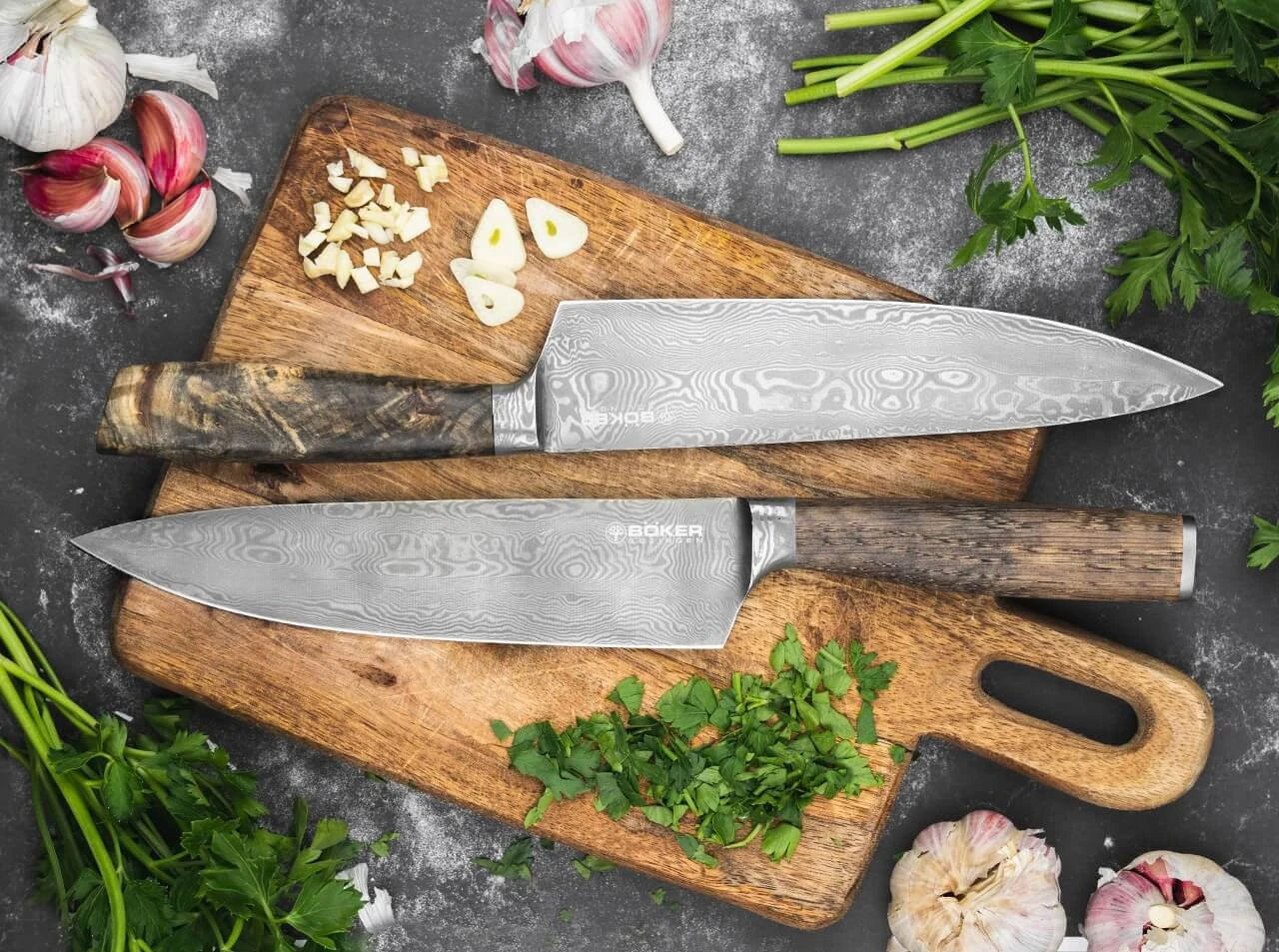 Ritterschlag Damast Chefmesser 8 Ritterschlag Damast Chefmesser – Bild 6