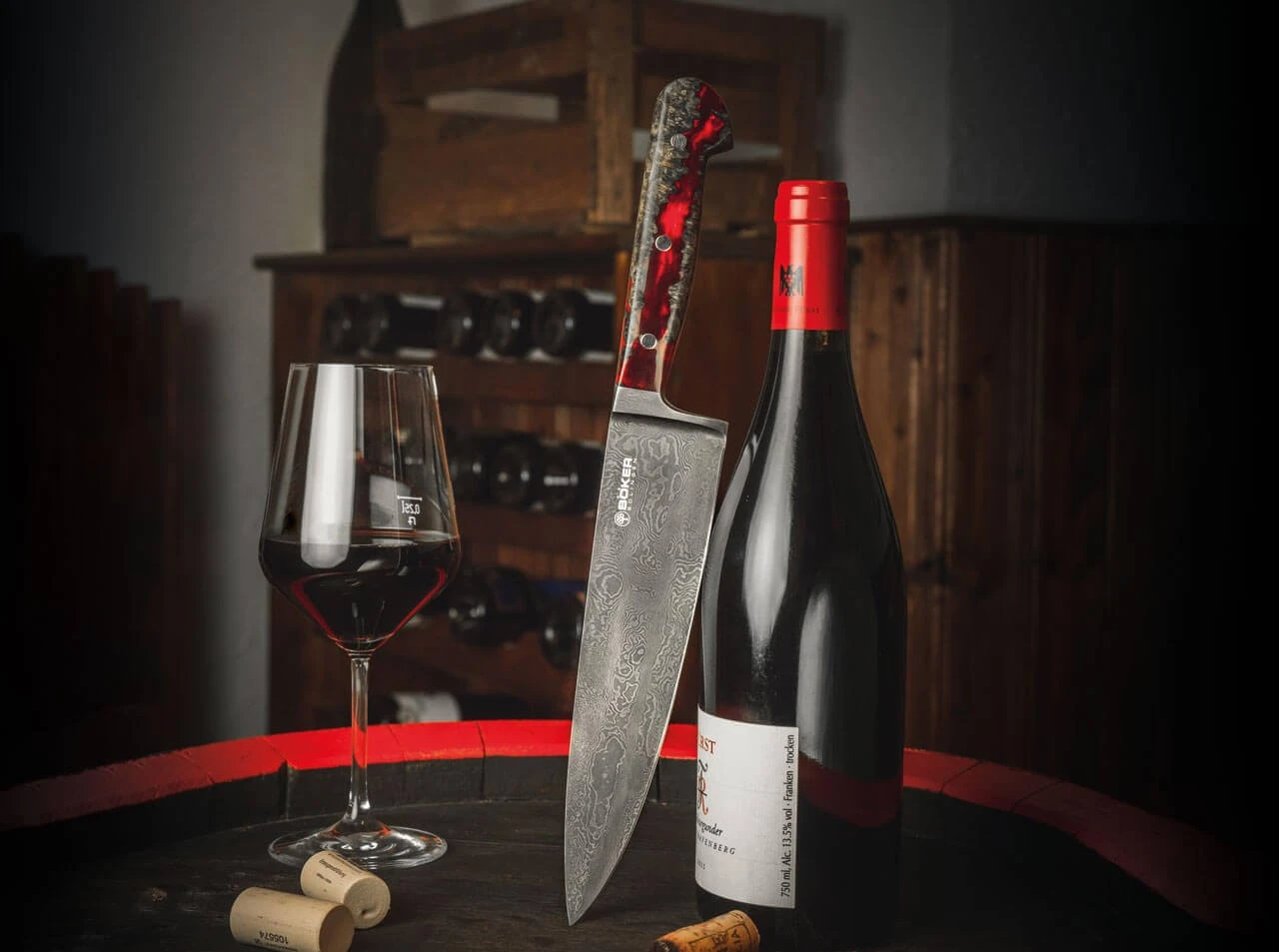 River Damast Chefmesser 4 River Damast Chefmesser – Bild 2