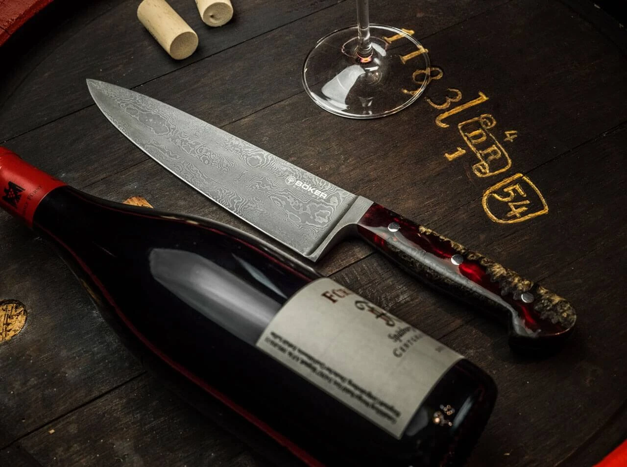 River Damast Chefmesser 5 River Damast Chefmesser – Bild 3