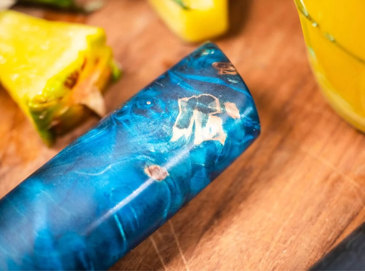 Riviera Damast Chefmesser 5 Riviera Damast Chefmesser – Bild 3