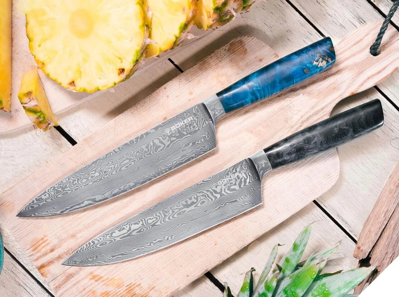 Riviera Damast Chefmesser 8 Riviera Damast Chefmesser – Bild 6