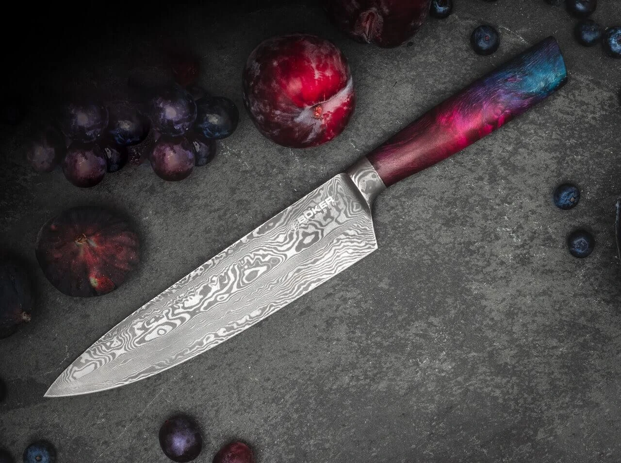 Supernova Damast Chefmesser 11 Supernova Damast Chefmesser – Bild 9
