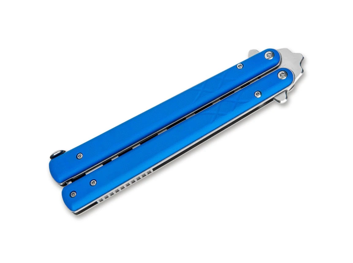 BHQ Balisong Trainer Blue 4 BHQ Balisong Trainer Blue – Bild 2