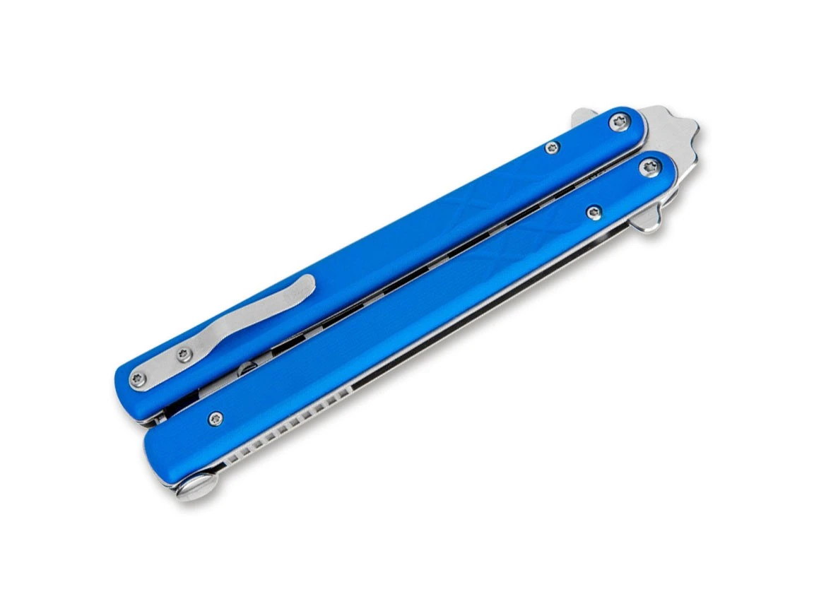 BHQ Balisong Trainer Blue 5 BHQ Balisong Trainer Blue – Bild 3